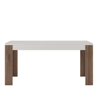 Toronto 160 cm Dining Table In White and Oak