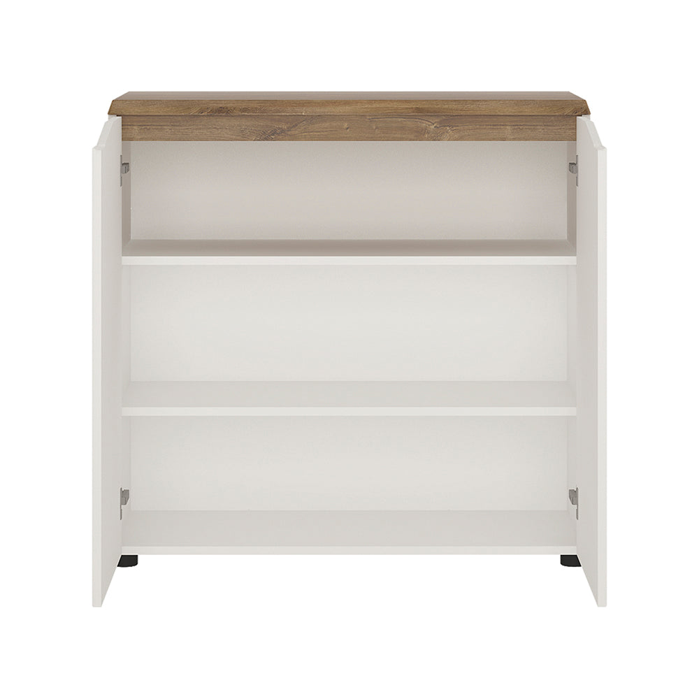 Toledo 2 door sideboard in White and Oak