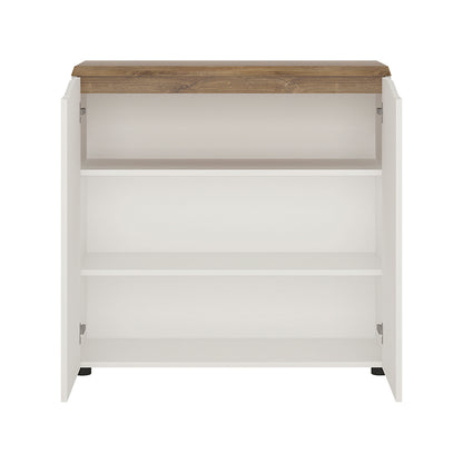 Toledo 2 door sideboard in White and Oak