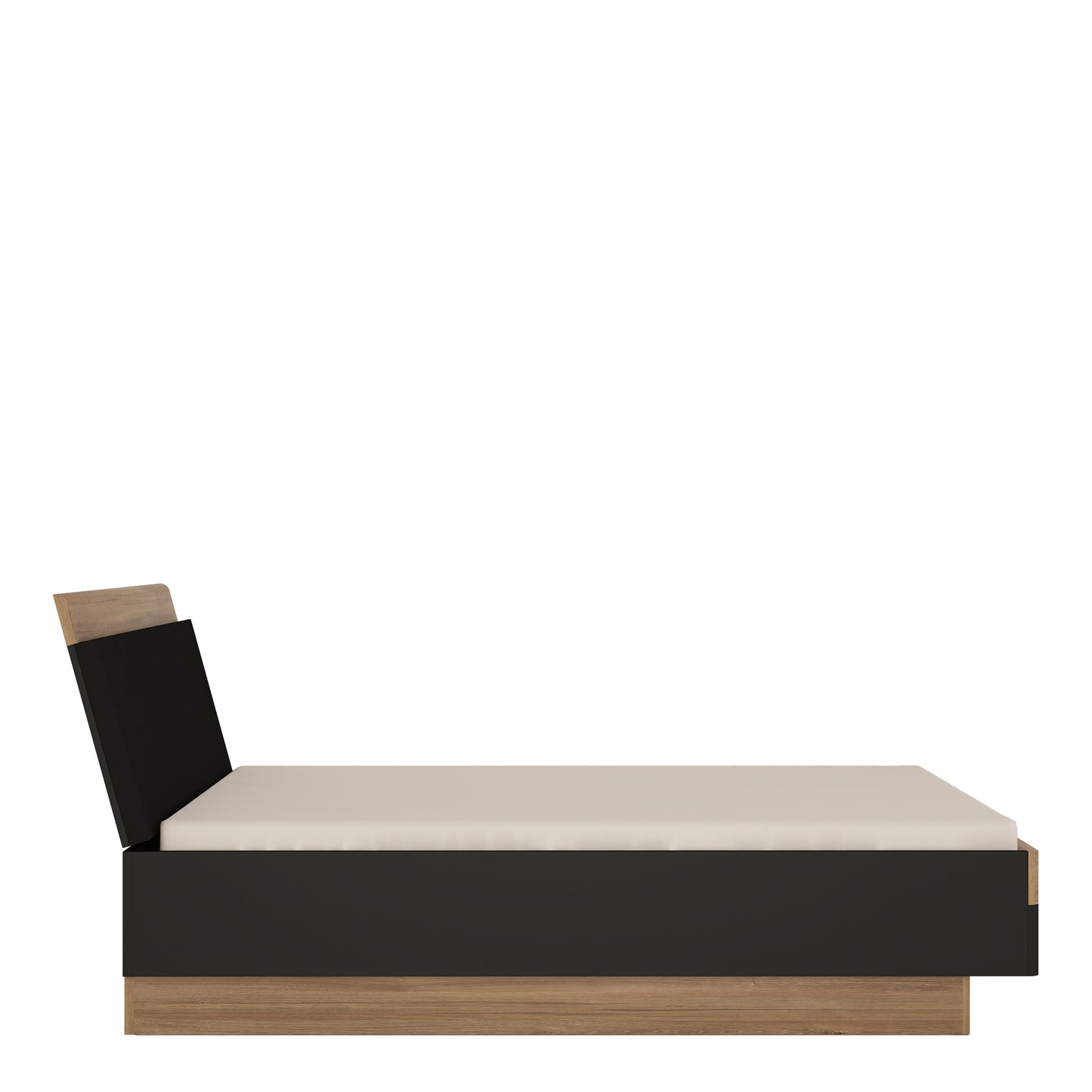 Monaco 140 cm double bed in Oak and Black