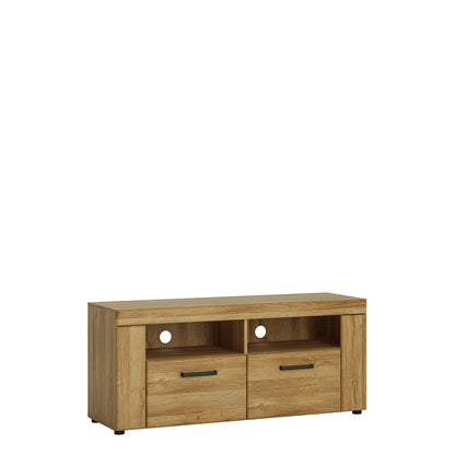 Cortina 2 drawer TV cabinet in Grandson Oak