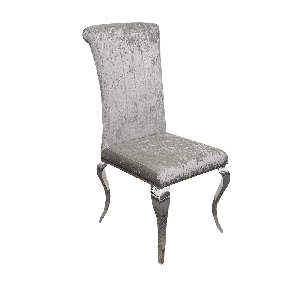 Nicole Dining Chair ALL COLOURS with Plain Back, Line Cross Stitch