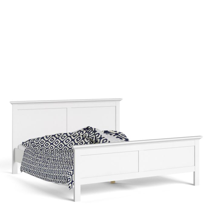 Paris Super King Bed (180 x 200) in White