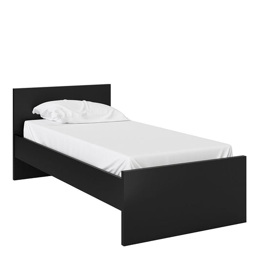 Naia Single Bed 3ft (90 x 190) in Black Matt