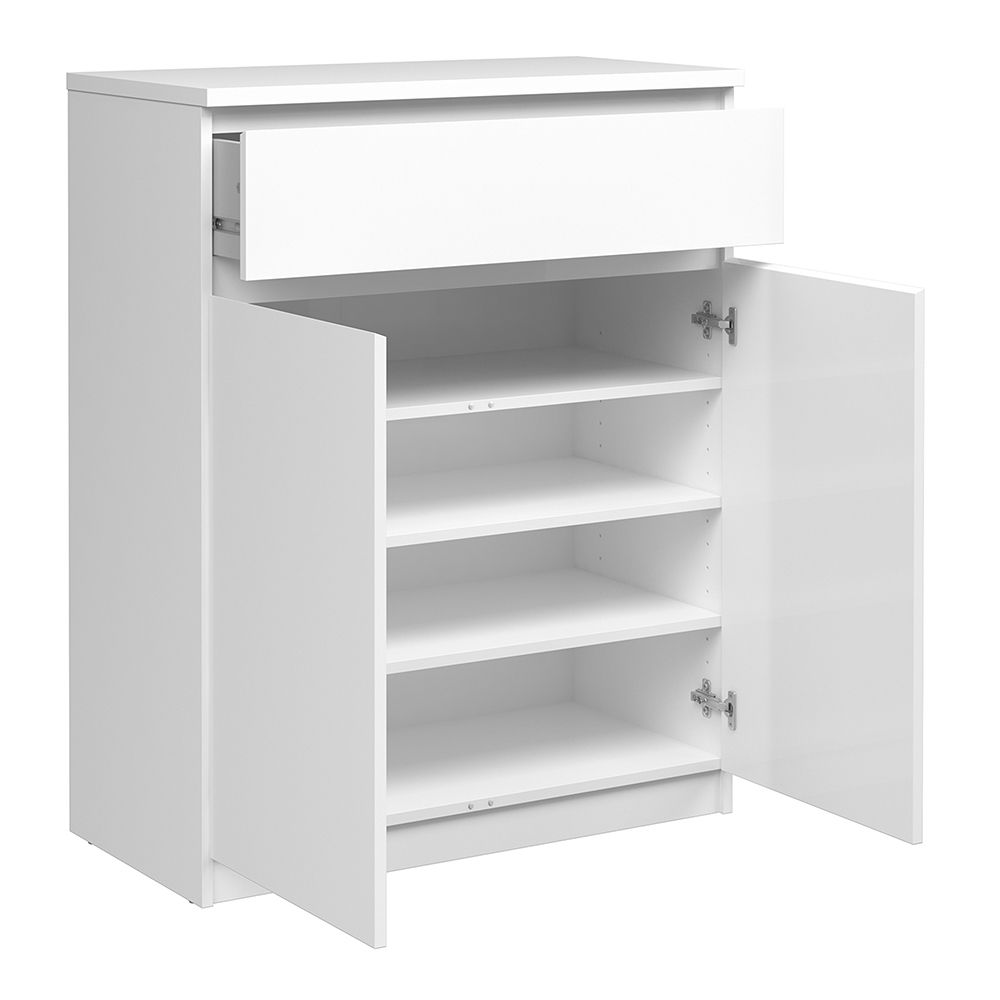 Naia Sideboard - 1 Drawer 2 Doors in White High Gloss