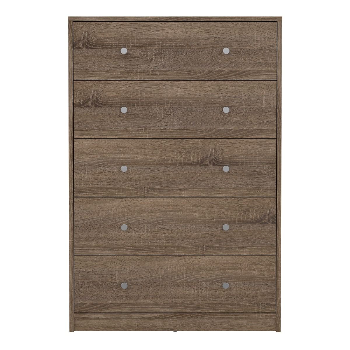 May Chest of 5 Drawers in Truffle Oak