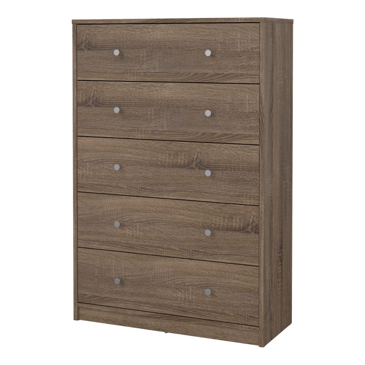 May Chest of 5 Drawers in Truffle Oak