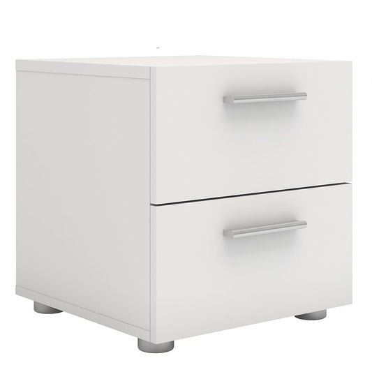 Pepe Bedside 2 Drawers in White