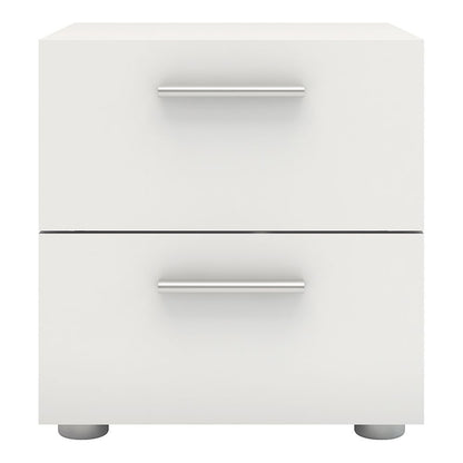 Pepe Bedside 2 Drawers in White