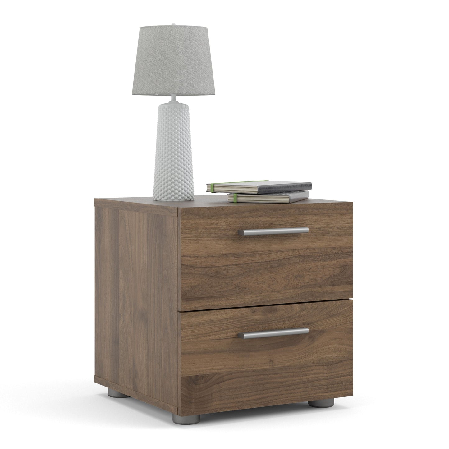 Pepe Bedside 2 Drawers in Walnut