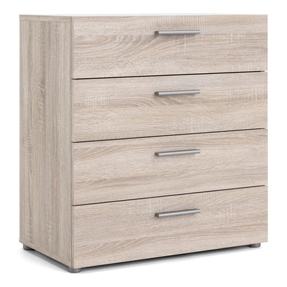 Pepe Chest of 4 Drawers in Truffle Oak