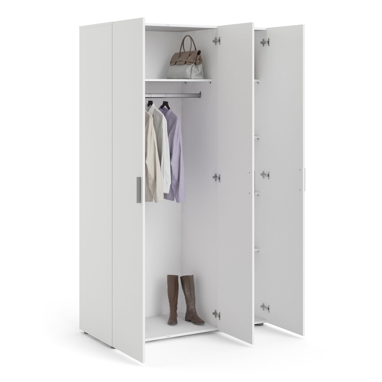 Pepe Wardrobe with 3 doors in White