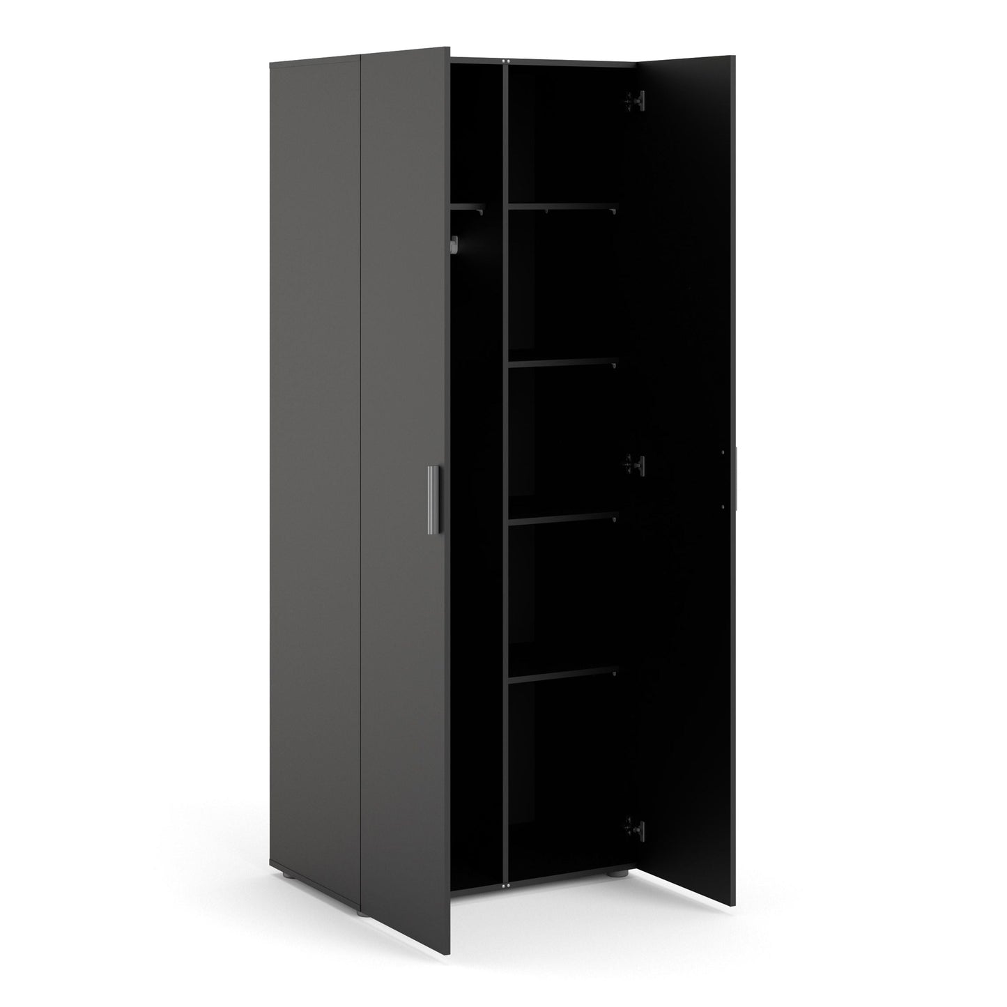 Pepe Wardrobe with 2 doors in Black