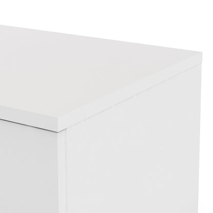 Match TV Unit 1 Drawers 2 Shelf in White High Gloss