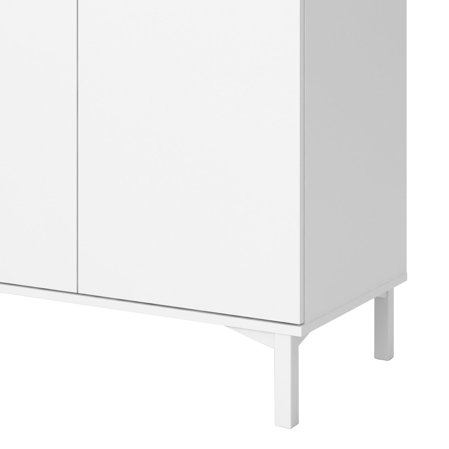 Sideboard 3 Drawers 3 Doors in White and Oak