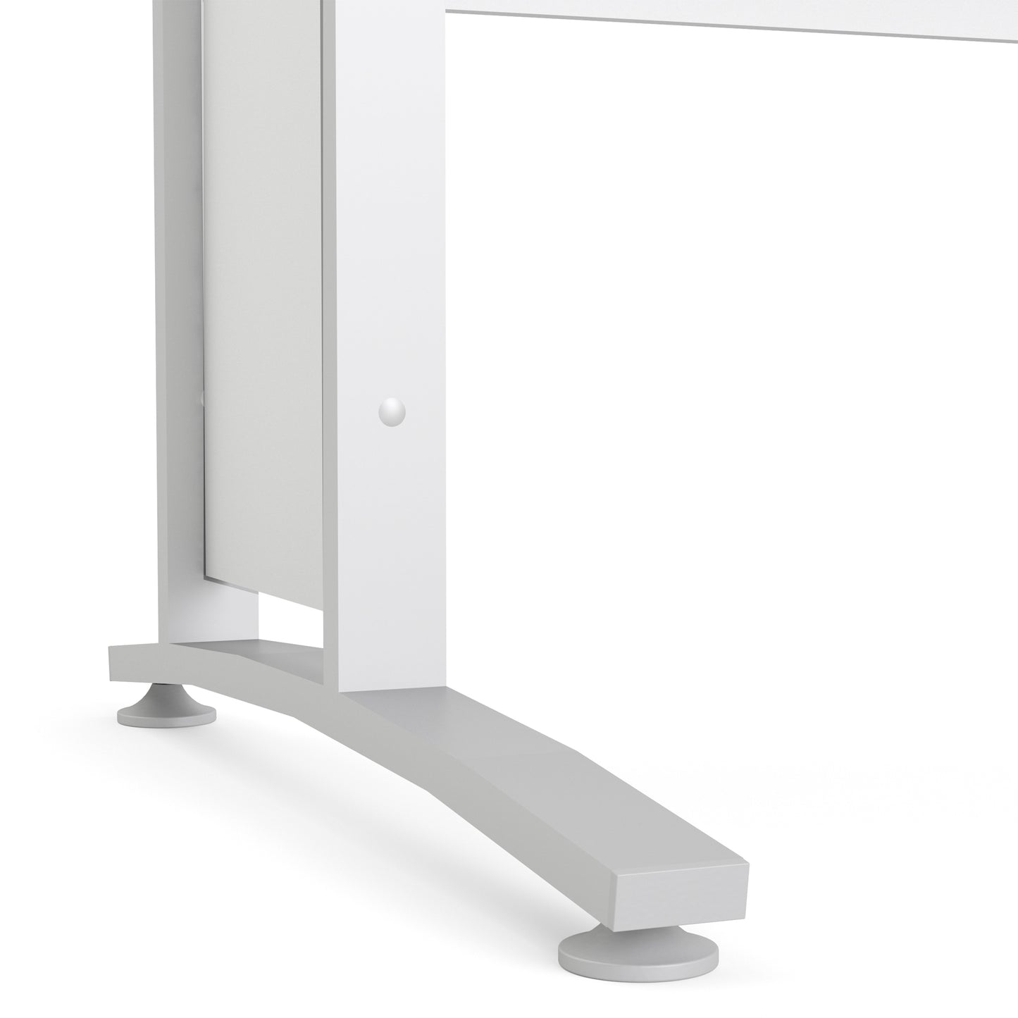 Prima Desk 120 cm in White with White legs