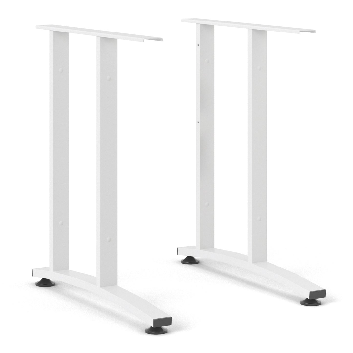 Prima Desk 120 cm in White with White legs