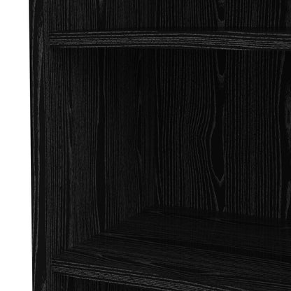 Prima Bookcase 4 Shelves in Black woodgrain