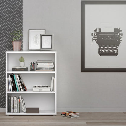 Prima Bookcase 2 Shelves in White