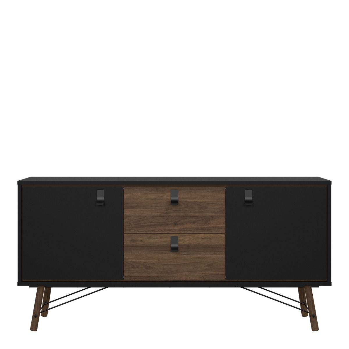 Ry Sideboard 2 doors + 2 drawers Matt Black Walnut