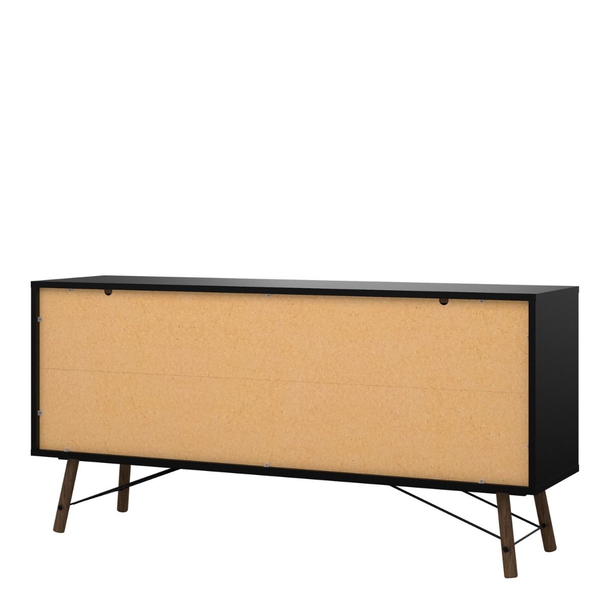 Ry Sideboard 2 doors + 2 drawers Matt Black Walnut