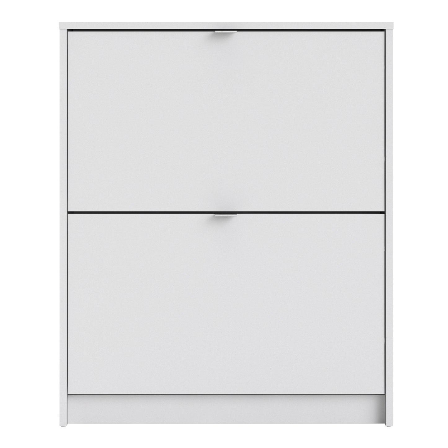 Shoes Shoe cabinet  w. 2 tilting doors and 1 layer in White