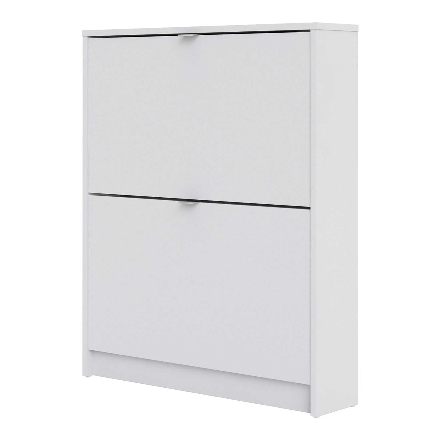 Shoes Shoe cabinet  w. 2 tilting doors and 1 layer in White