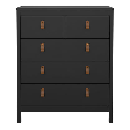 Barcelona Chest 3+2 drawers in Matt Black