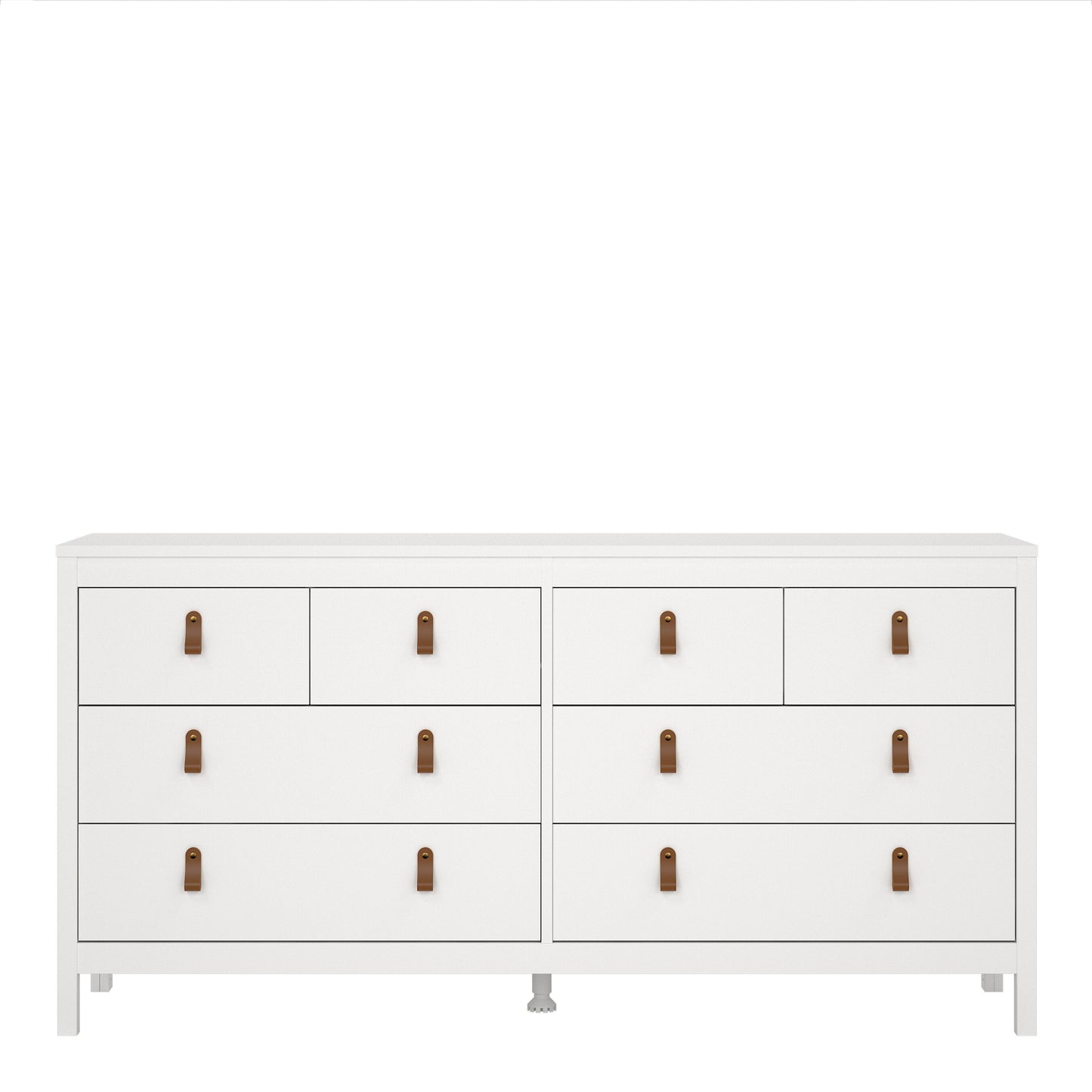 Barcelona Double dresser 4+4 drawers in White