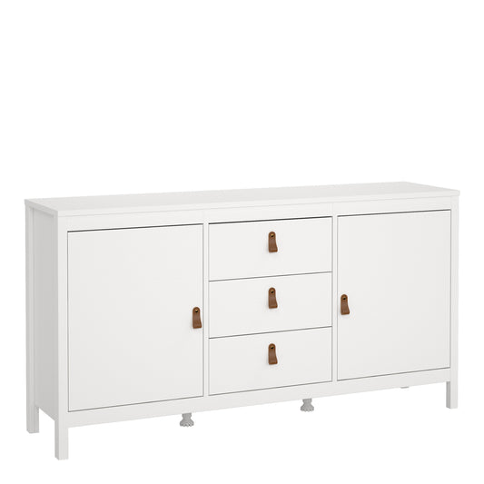 Barcelona Sideboard 2 doors + 3 drawers in White