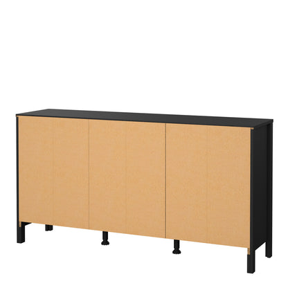 Barcelona Sideboard 2 doors + 3 drawers  in Matt Black