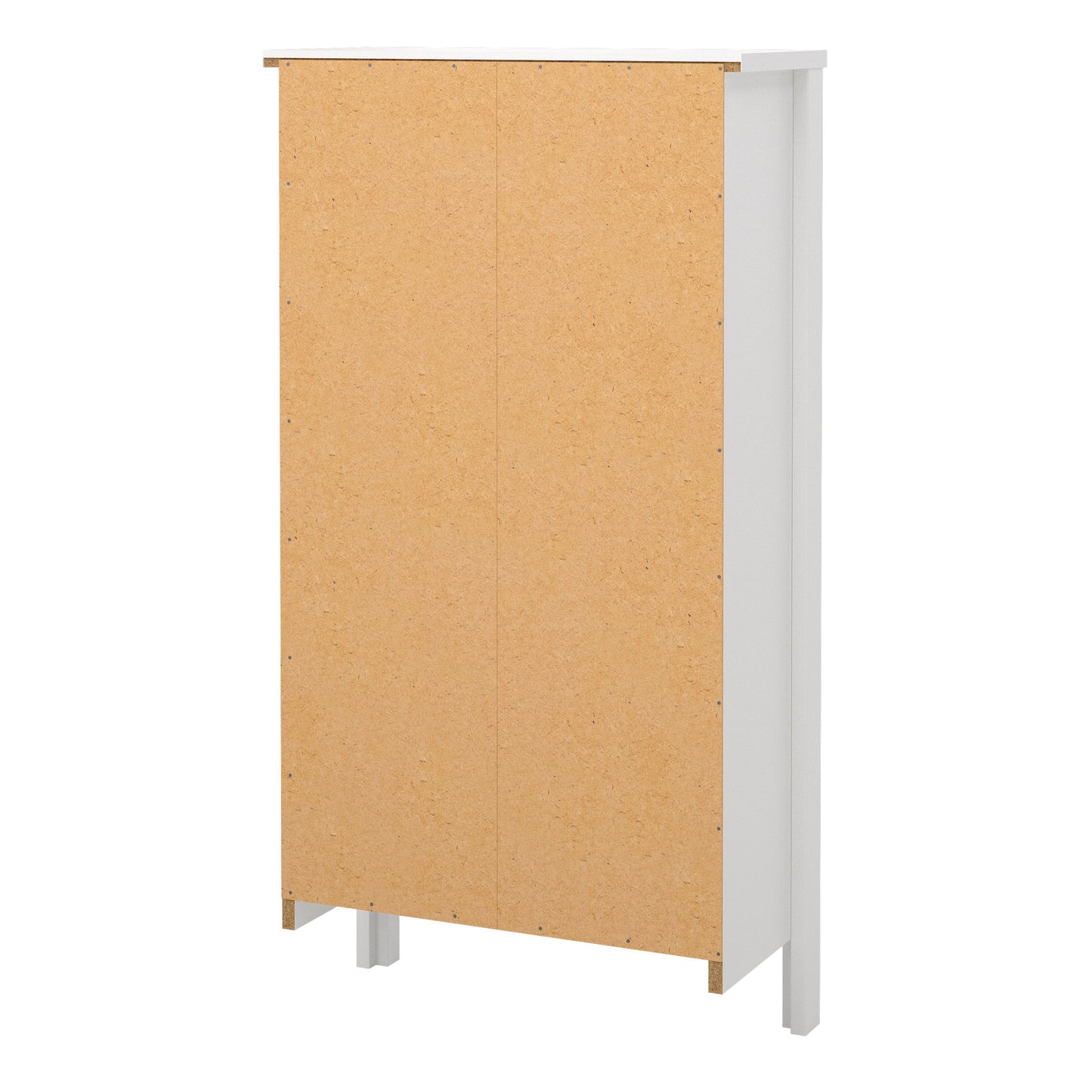 Barcelona Shoe Cabinet 2 Flap Door White