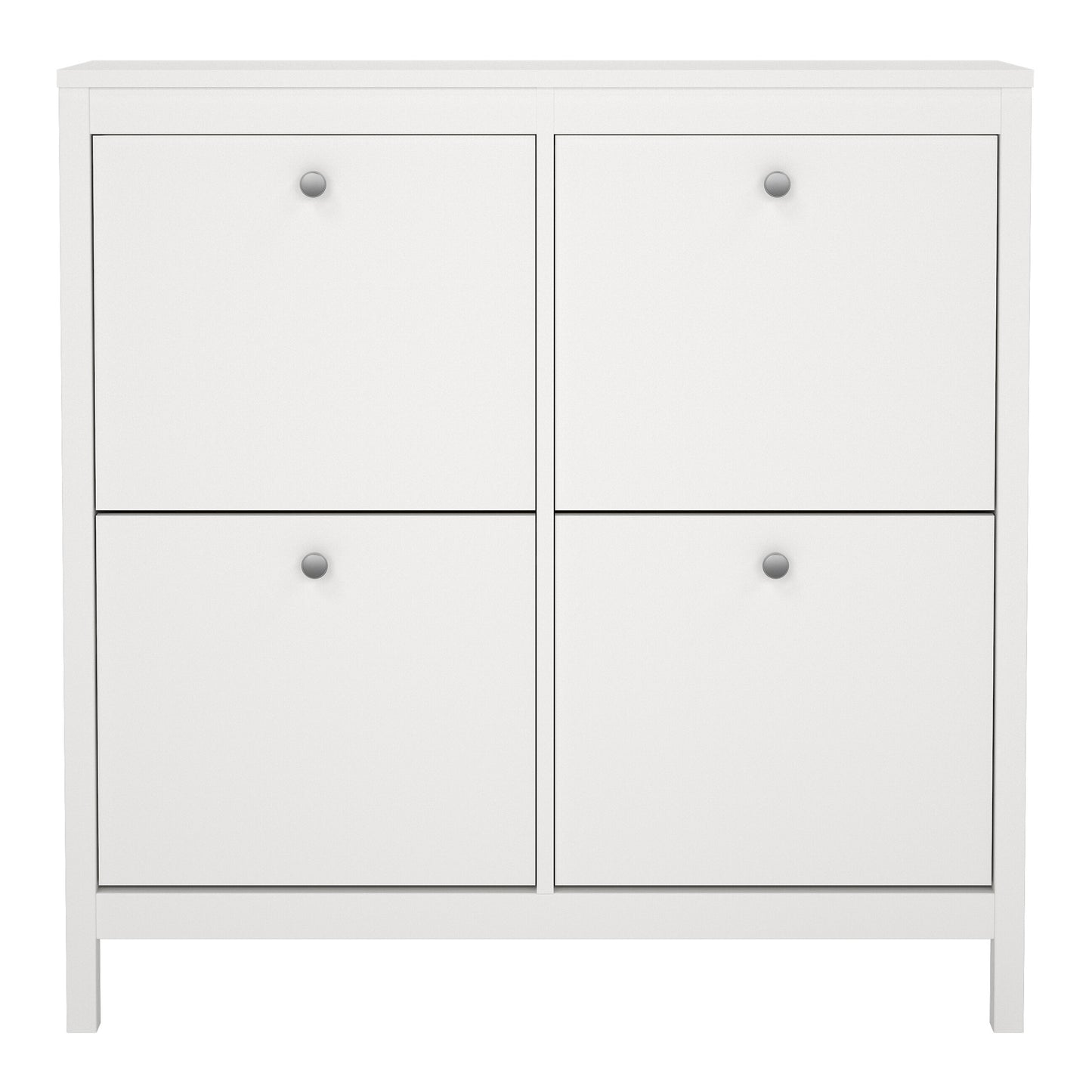 Madrid Shoe cabinet 4 Compartments in White