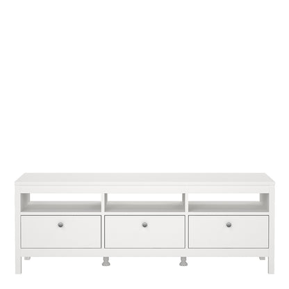 Madrid Tv-unit 3 drawers in White