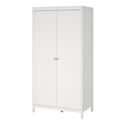 Madrid Wardrobe with 2 doors in White