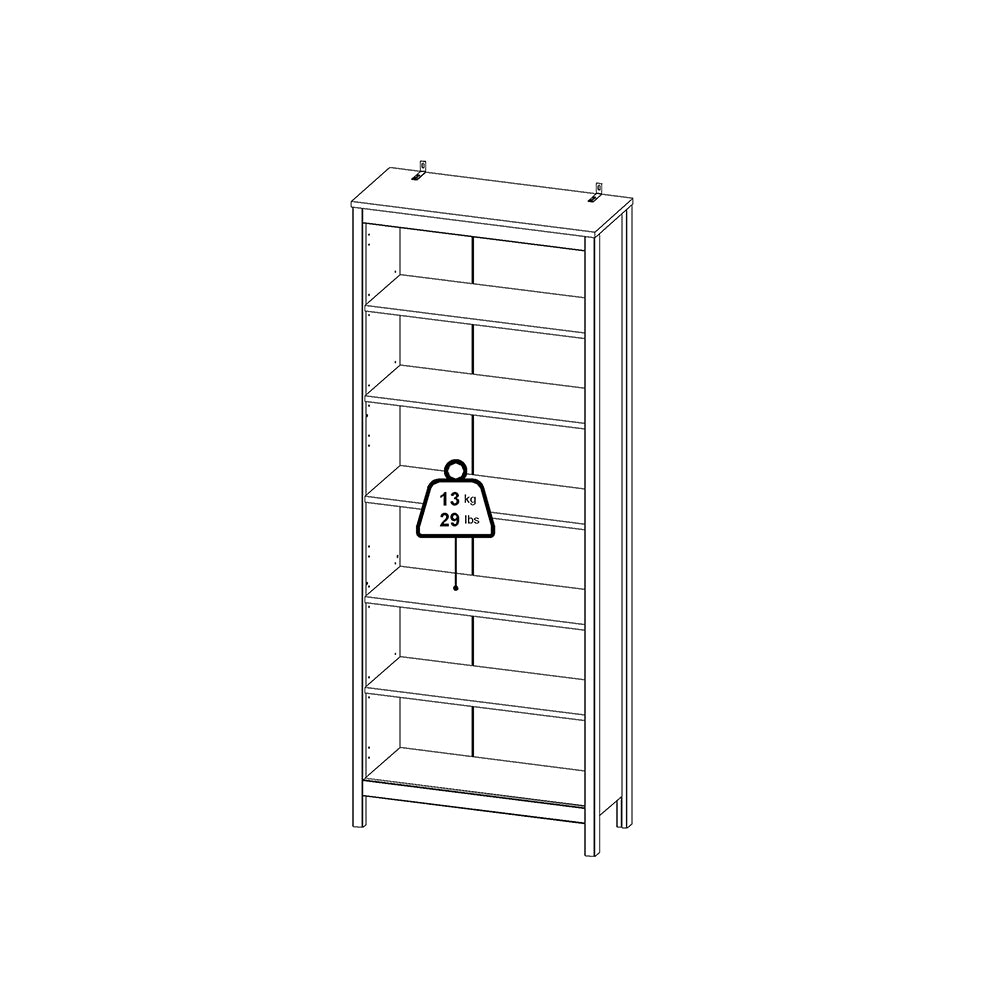 Madrid Bookcase in White