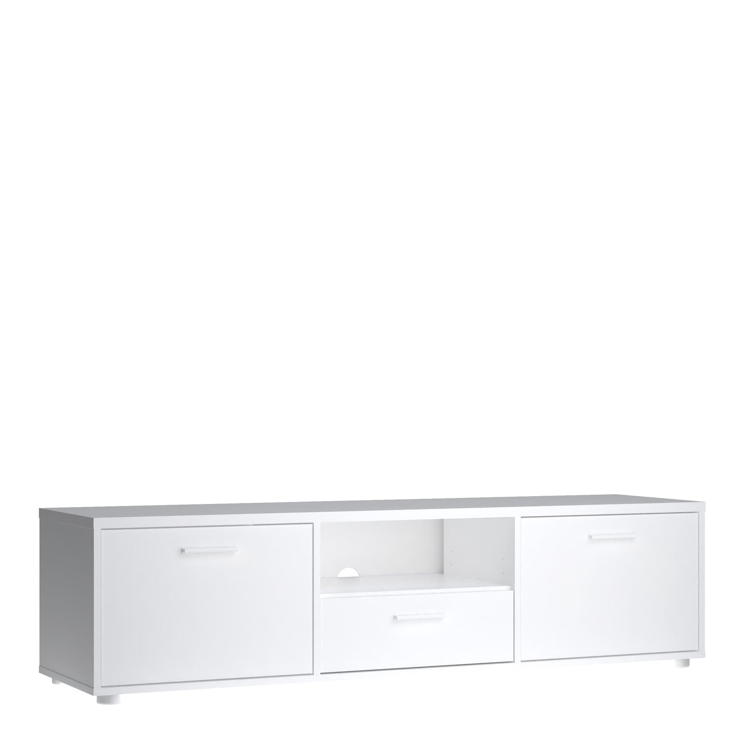 Media TV-unit with 2 doors + 1 drawer 147 cm White