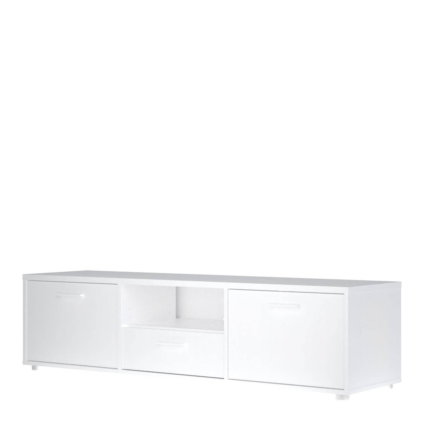 Media TV-unit with 2 doors + 1 drawer 147 cm White