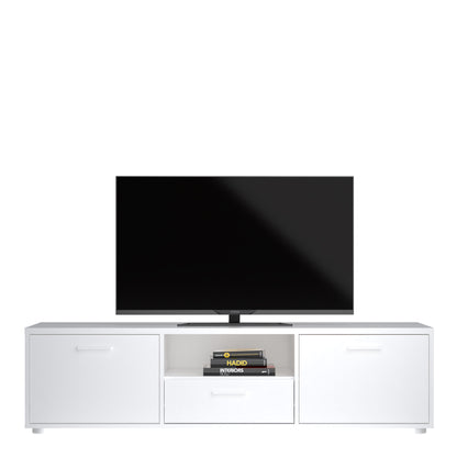 Media TV-unit with 2 doors + 1 drawer 147 cm White