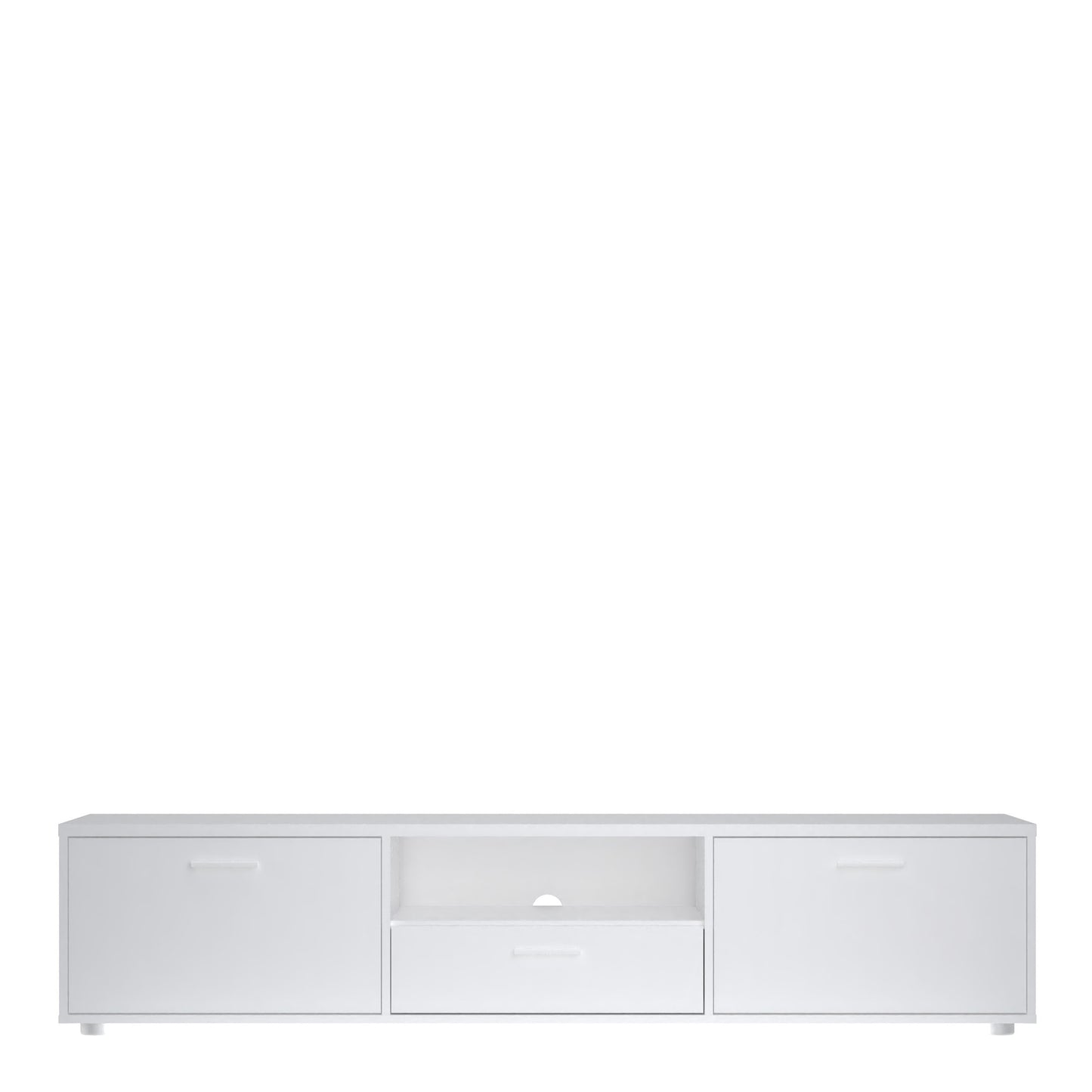 Media TV-unit with 2 doors + 1 drawer 177 cm White