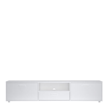 Media TV-unit with 2 doors + 1 drawer 177 cm White