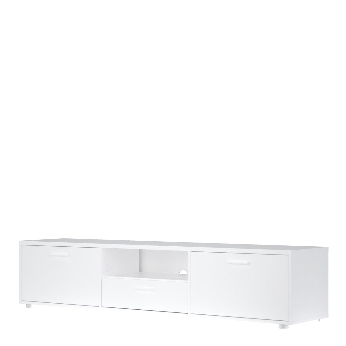 Media TV-unit with 2 doors + 1 drawer 177 cm White