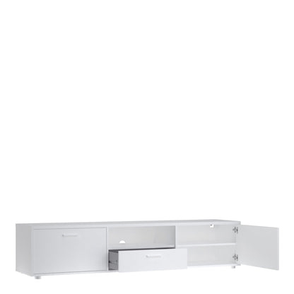 Media TV-unit with 2 doors + 1 drawer 177 cm White