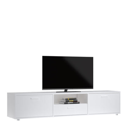 Media TV-unit with 2 doors + 1 drawer 177 cm White