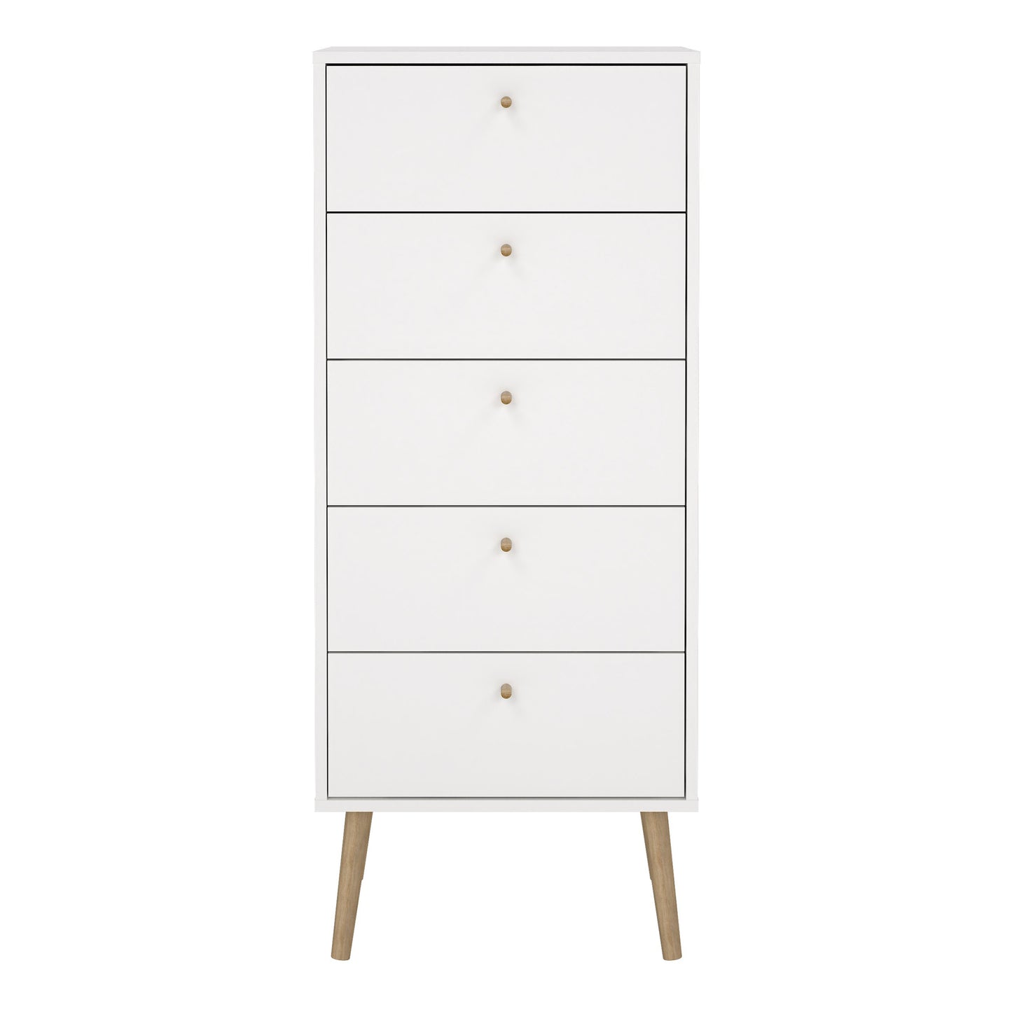 Cumbria Chest 5 Drawers White