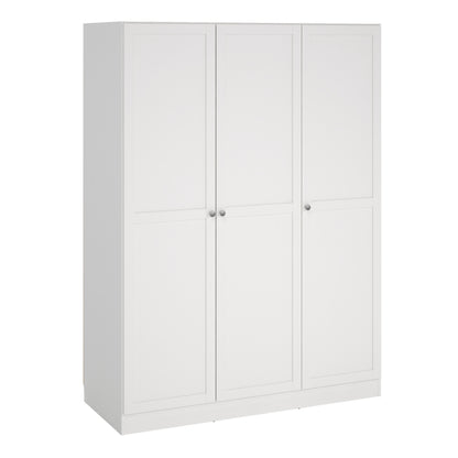 Brande Wardrobe with 3 Frame Doors in White