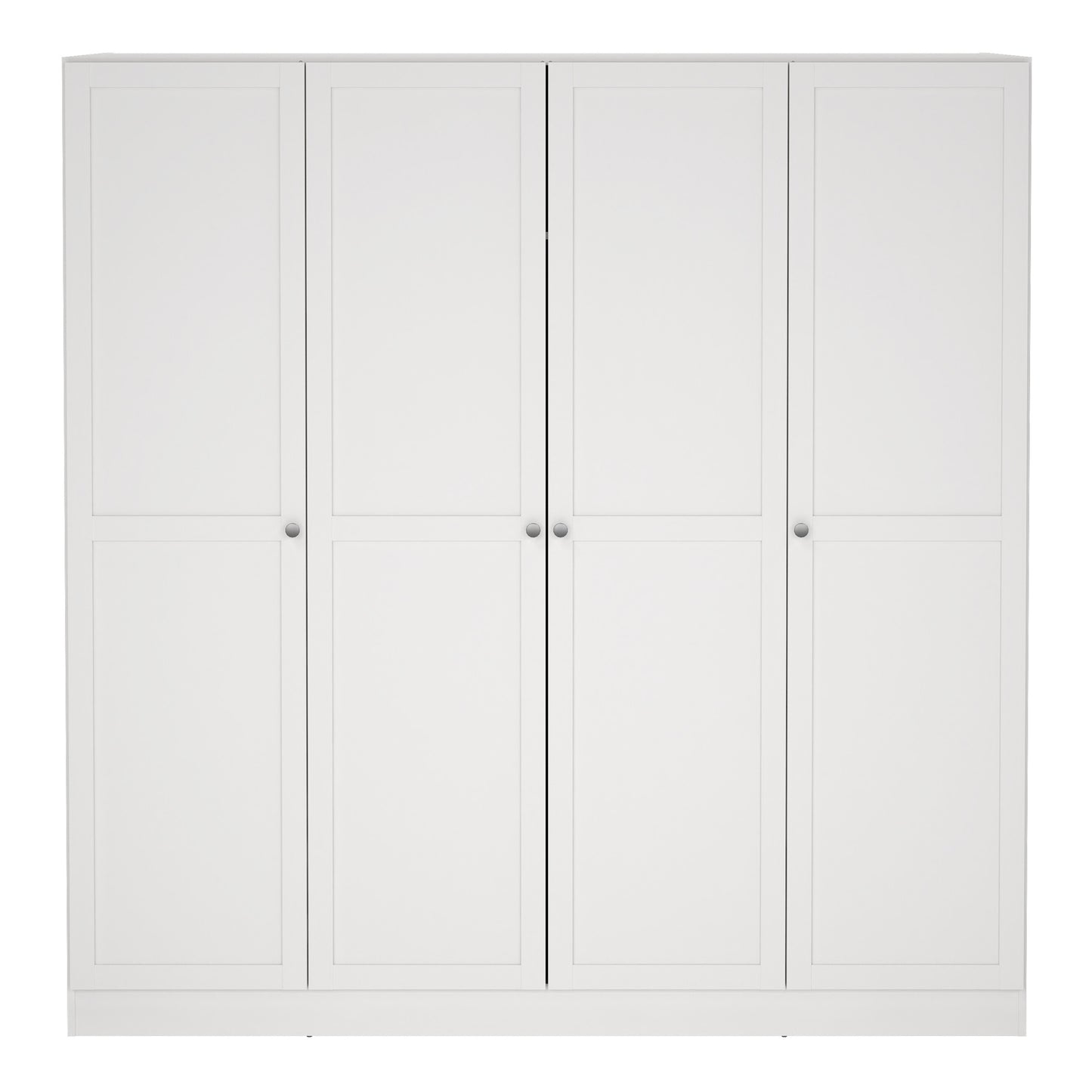 Brande Wardrobe with 4 Frame Doors in White