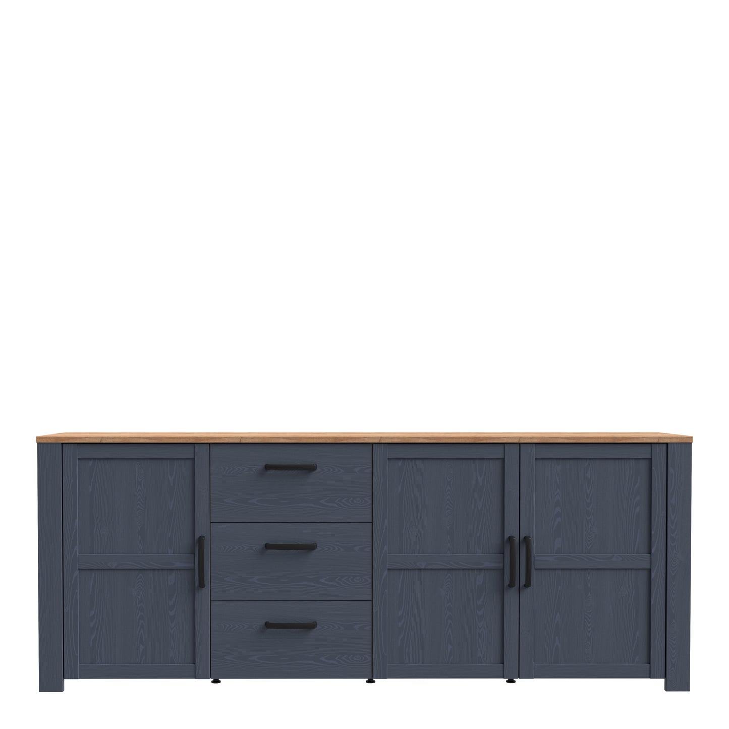 Bohol Large Sideboard in Riviera Oak/Navy