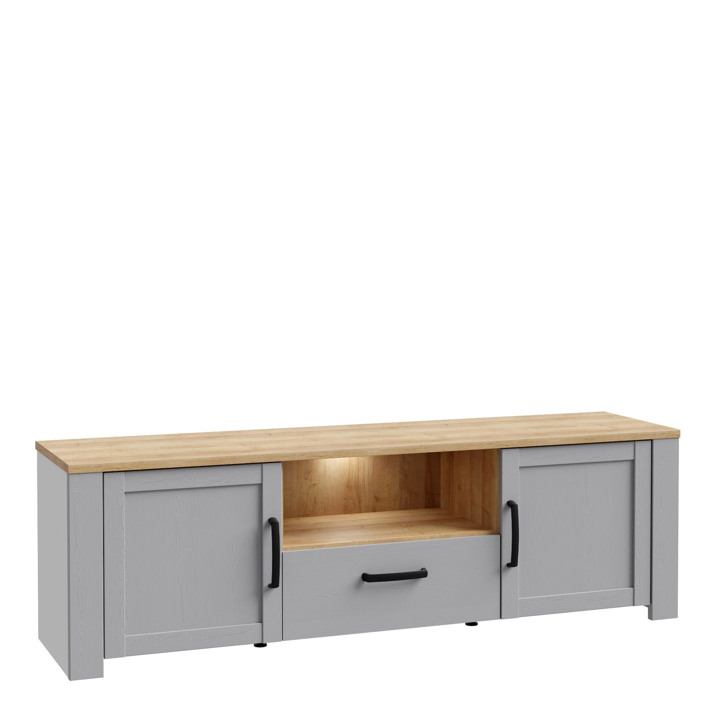 Bohol TV Unit  in Riviera Oak/Grey Oak