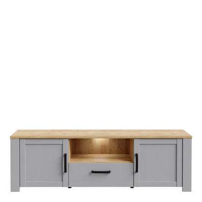 Bohol TV Unit  in Riviera Oak/Grey Oak